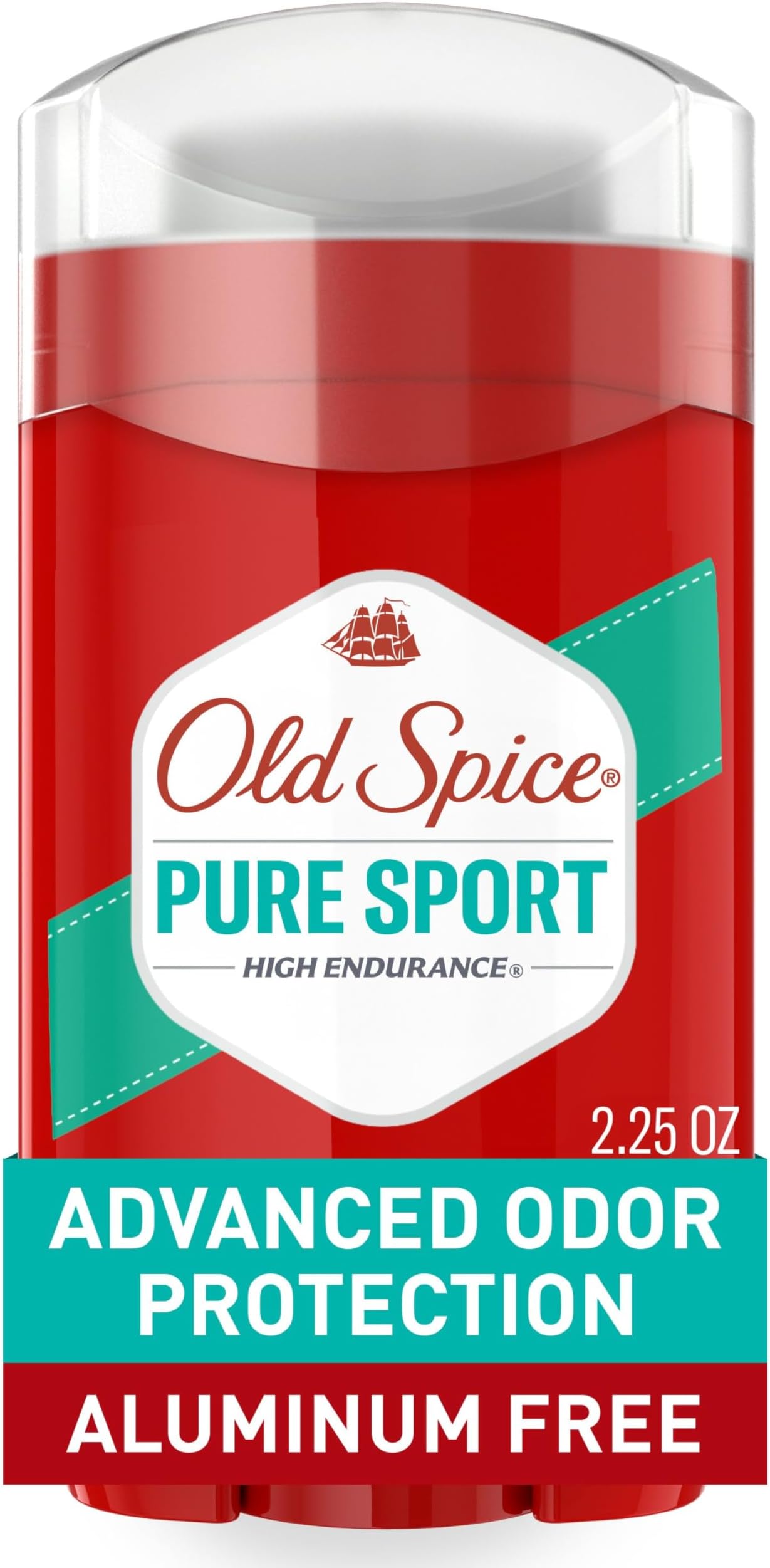 Aluminum Free Deodorant for Men, High Endurance, 24/7 Lasting Freshness & Long Lasting Scent, 24/7 Advanced Sweat & Odor Protection, Pure Sport Scent, 2.25 oz