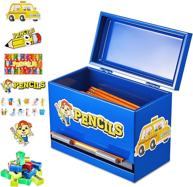 Zhehao 6-Pack School Theme Mason Jars - Glass Pencil Holders For Teacher Desk Organization