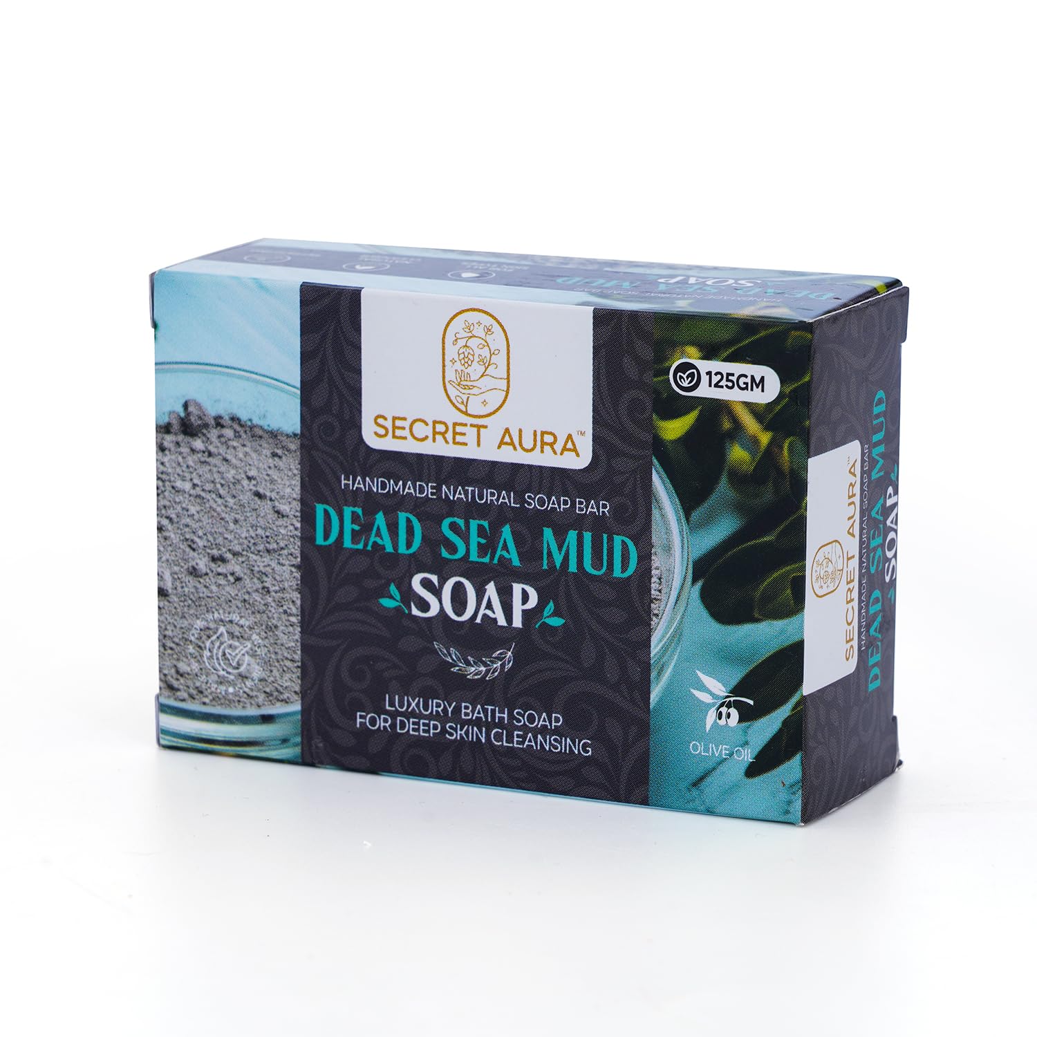 SECRET AURA DEAD SEA MUD SOAP - 125GM