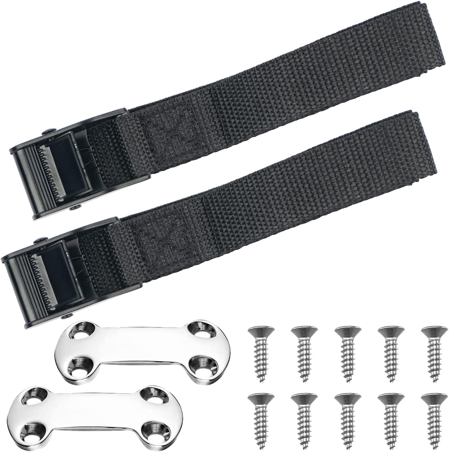 Omoojee Cooler Tie Down Kit, Fixed Straps for YETI and for RTIC Coolers to Bo...