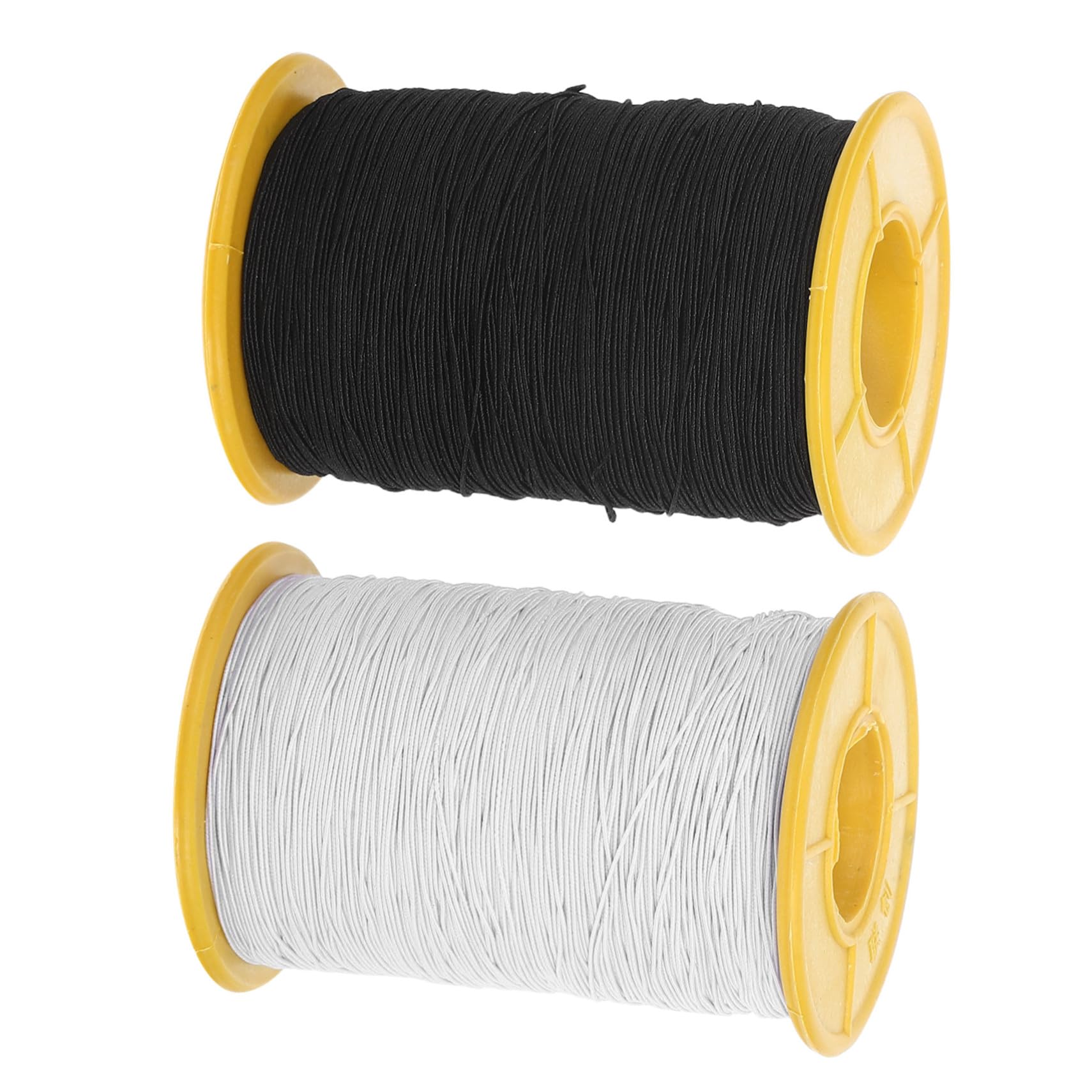 8 Rollos Hilo Elástico Negro Cuerda Stretch para Pulseras DIY Cuentas Costura Manualidades Flexible