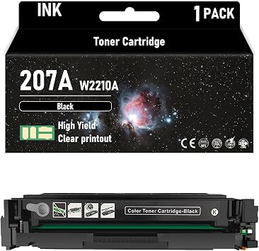 207A W2210A W2211A W2212A W2213A High Yield Black 1500 Pages Color 1400 Pages Toner Cartridge Compatible for HP Compatible Replacement for HP M282nw M283cdw M255dw M282nw Printers,Black