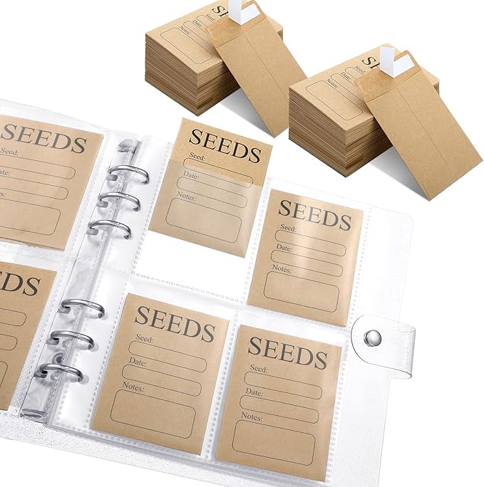 360 Seed Storage Organizers 80 Resealable Self Sealing Seed Envelopes