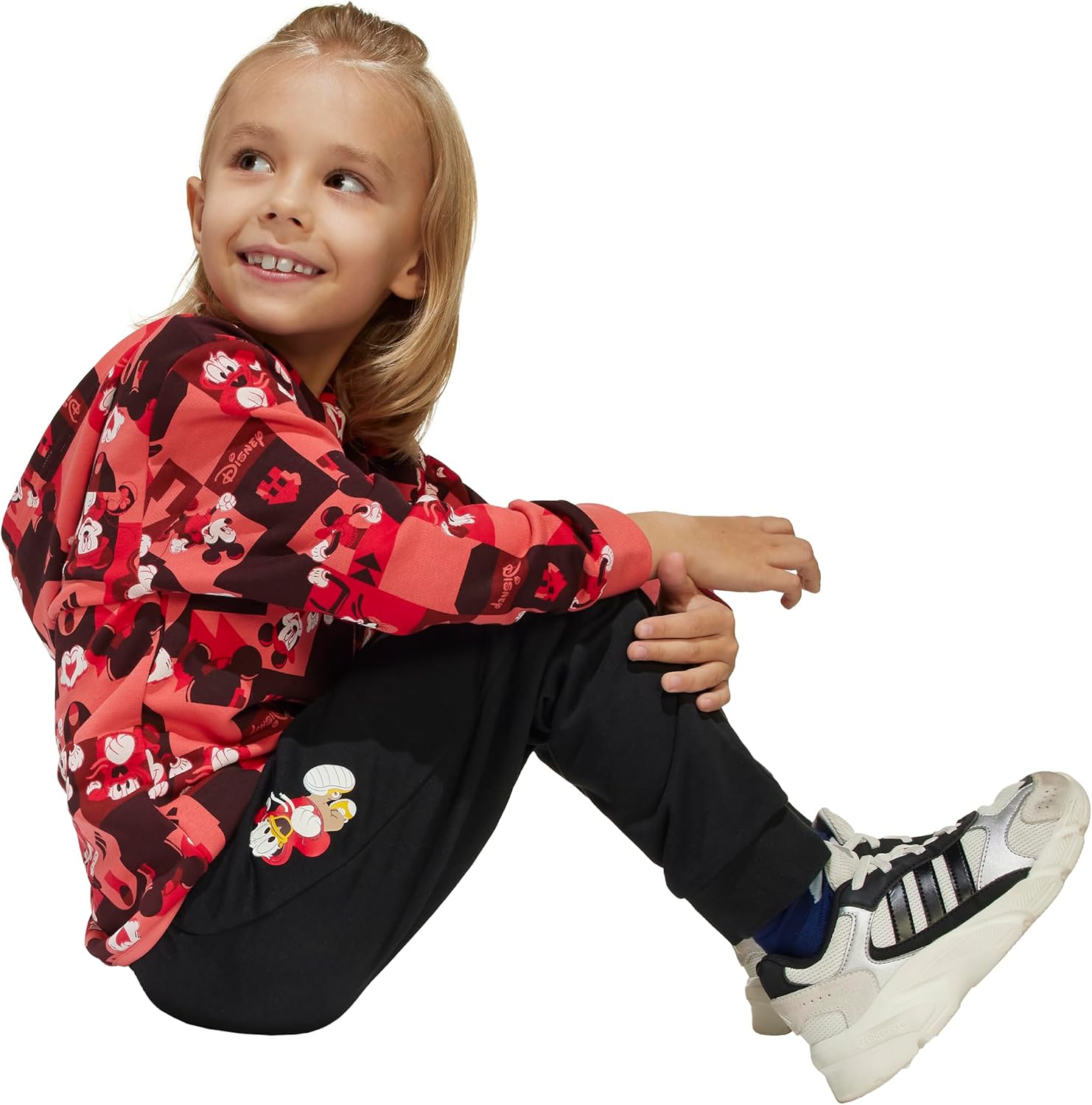 adidas girls Disney Mickey Mouse Jogger Set - Image 3