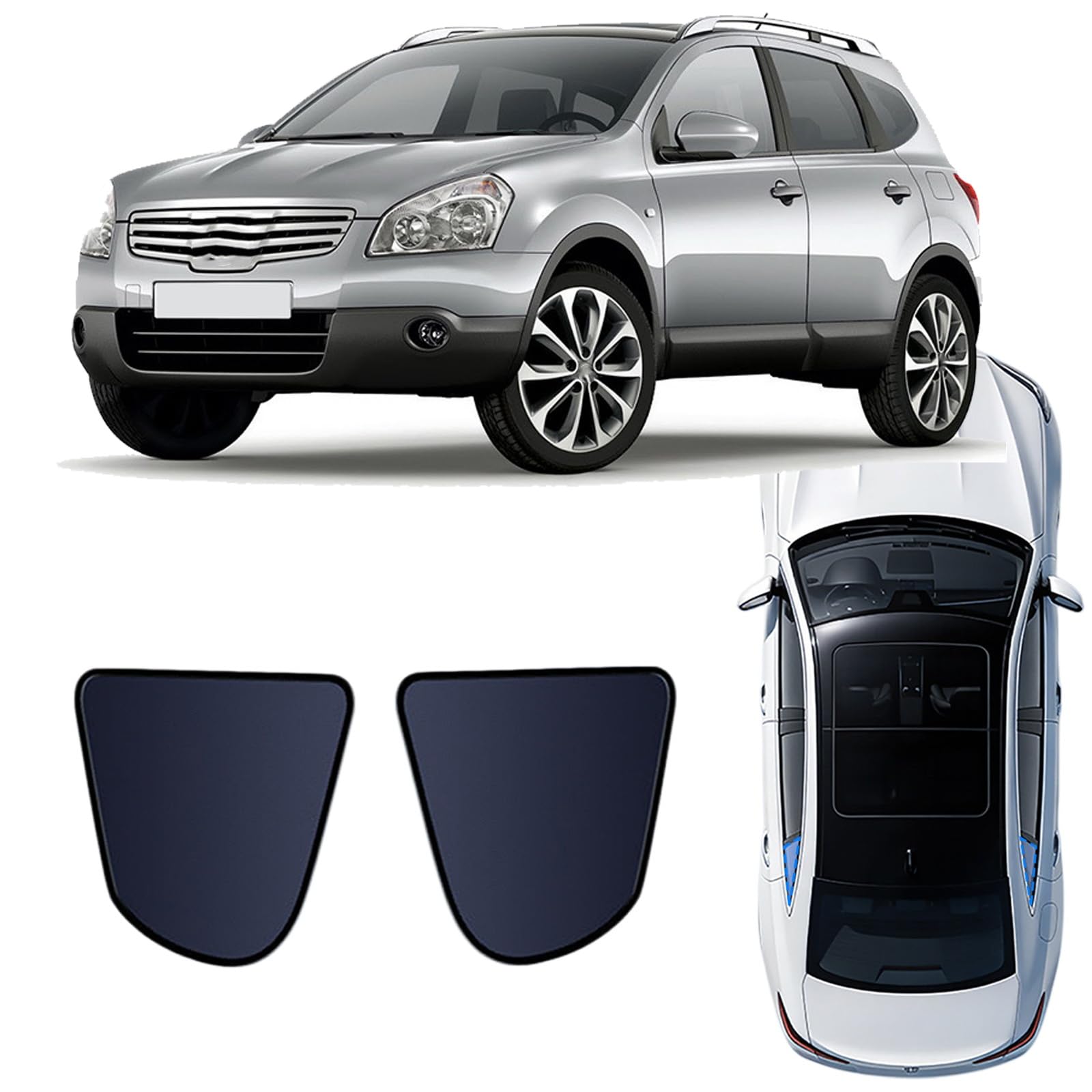 Rideaux magnétique protection solaire pour Nissan Qashqai 2006-2015 contre la chaleur