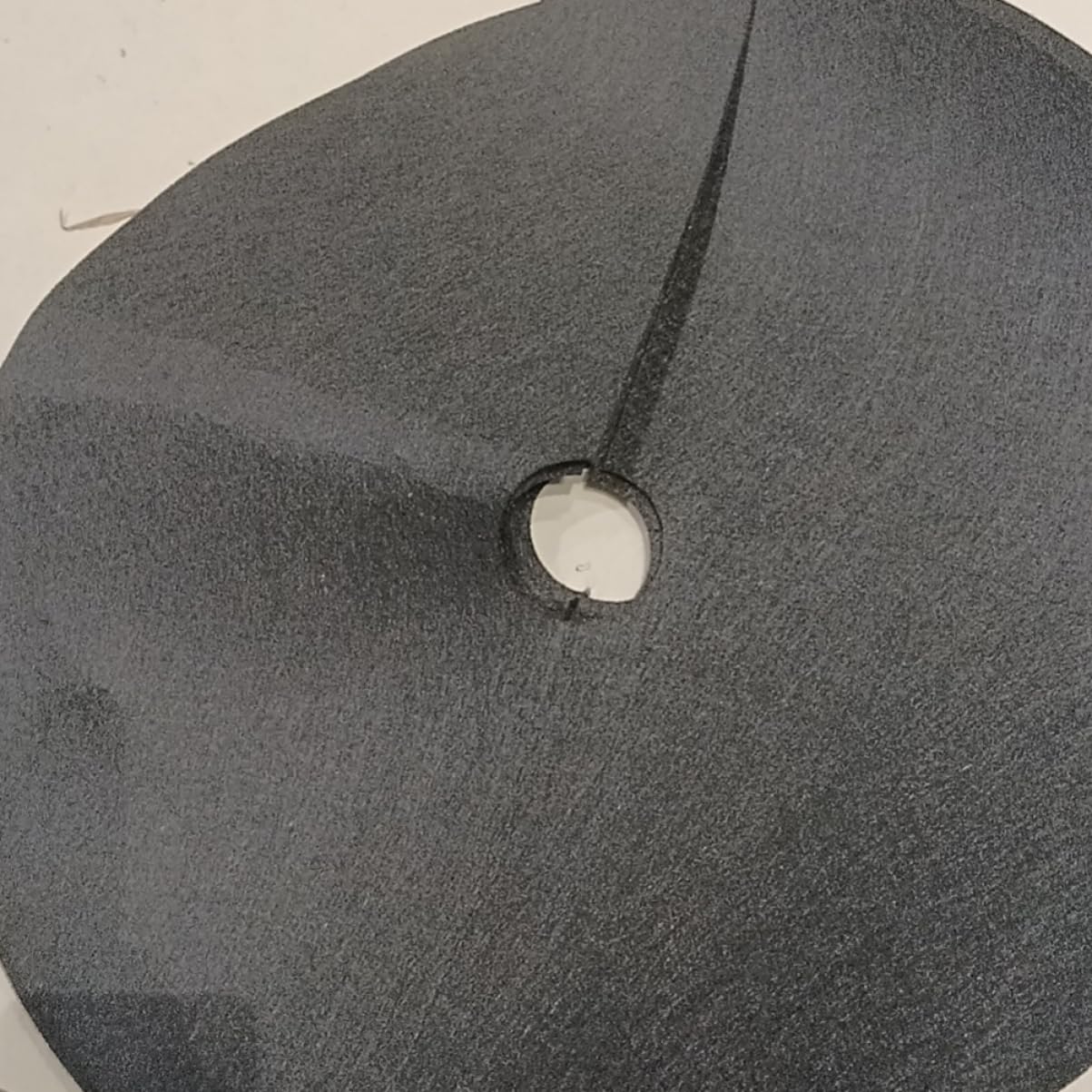 Telo Pacciamante Rotondo da 52cm con 20 Picchetti, Nero