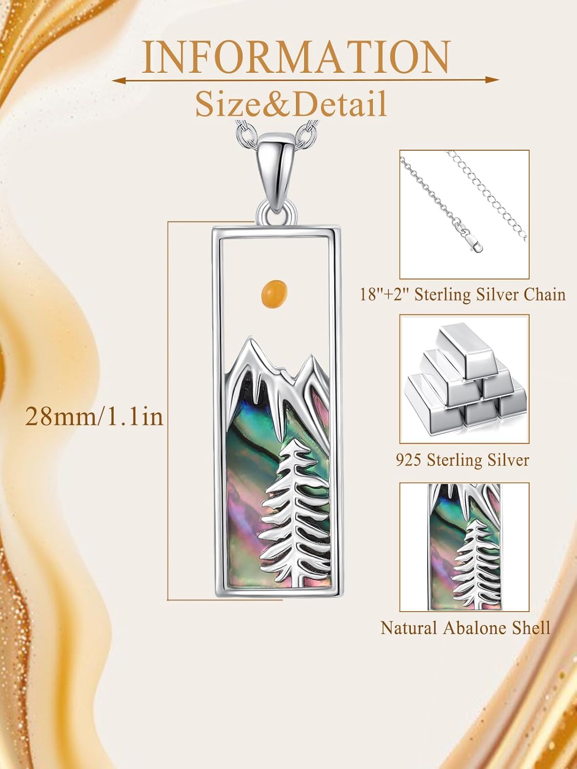 Mustard Seed Mountain Necklace for Women 925 Sterling Silver Faith Pendant Christian First Communion Confirmation Jewelry Gifts - Image 6