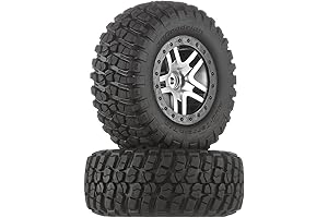 Traxxas 6873 B.F. Goodrich Mud Terrain T/A KM2 Tires on Chrome Slash Wheels
