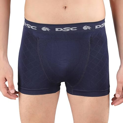 DSC Men’s Seamless Athletic Supporter Trunk – Anti-Chafe Jockstrap Brief – High-Impact Support for Gym, Cricket & Running – Breathable, Quick-Dry Performance Underwear, Size - XXL, Color - Navy