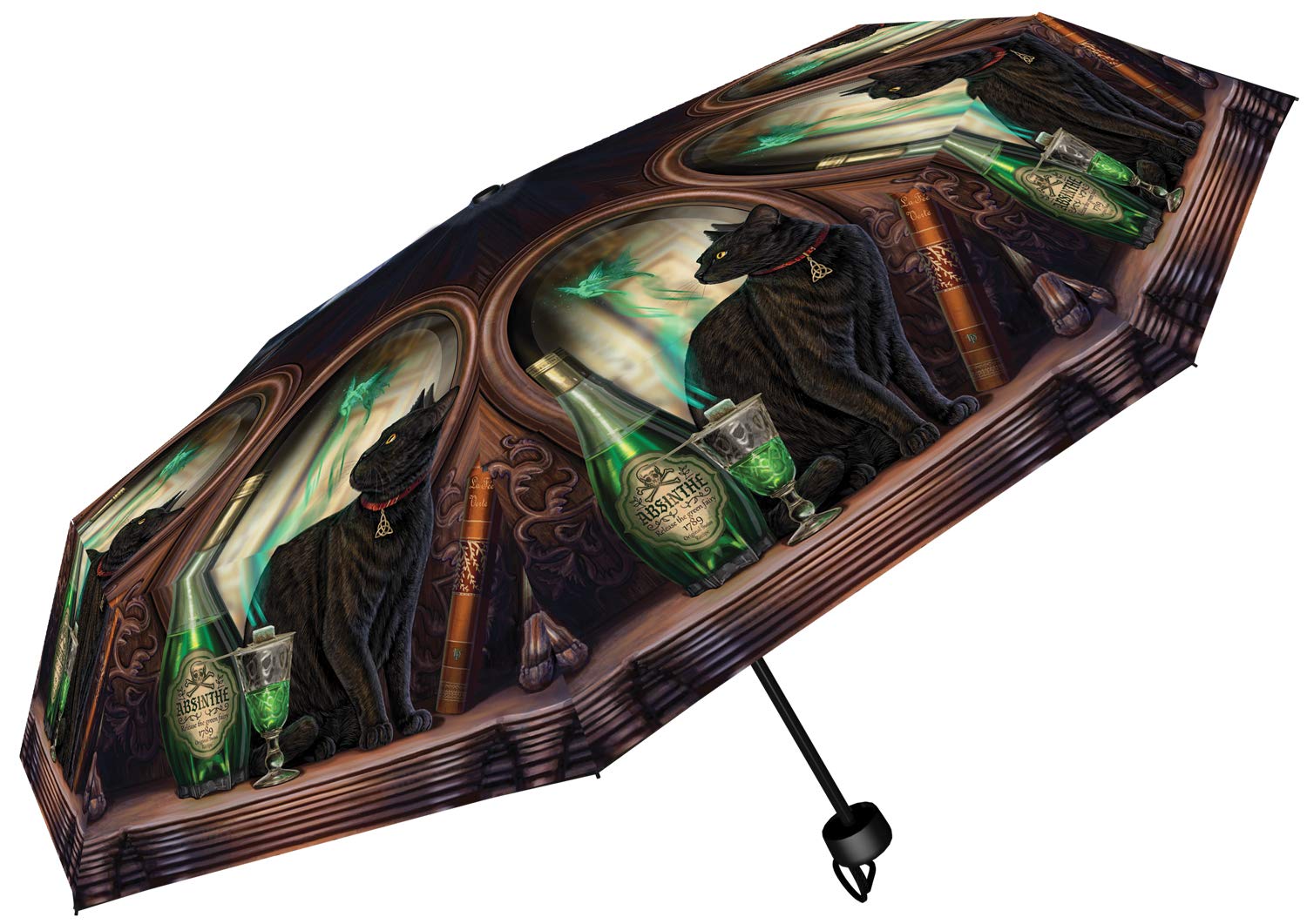 Nemesis NowAbsinthe Umbrella (LP), Plastic, Metal and 190T pongee, Brown, One Size