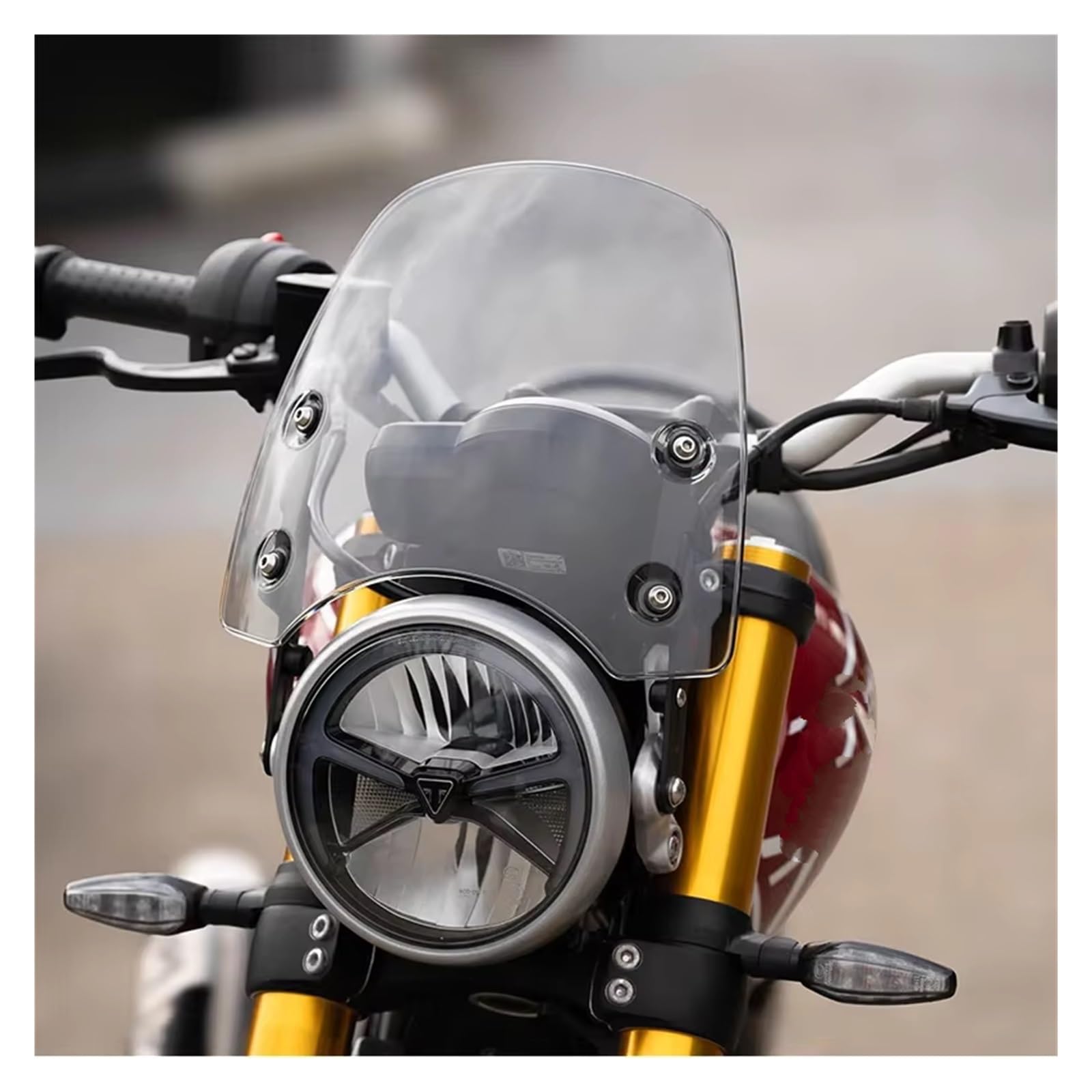 Parabrezza Per Motocicletta Per Triumph Per Speed ​​​​400 Accessori Parabrezza Modificati Spoiler Anteriore Cupolino Moto(Clear 27.5cm)