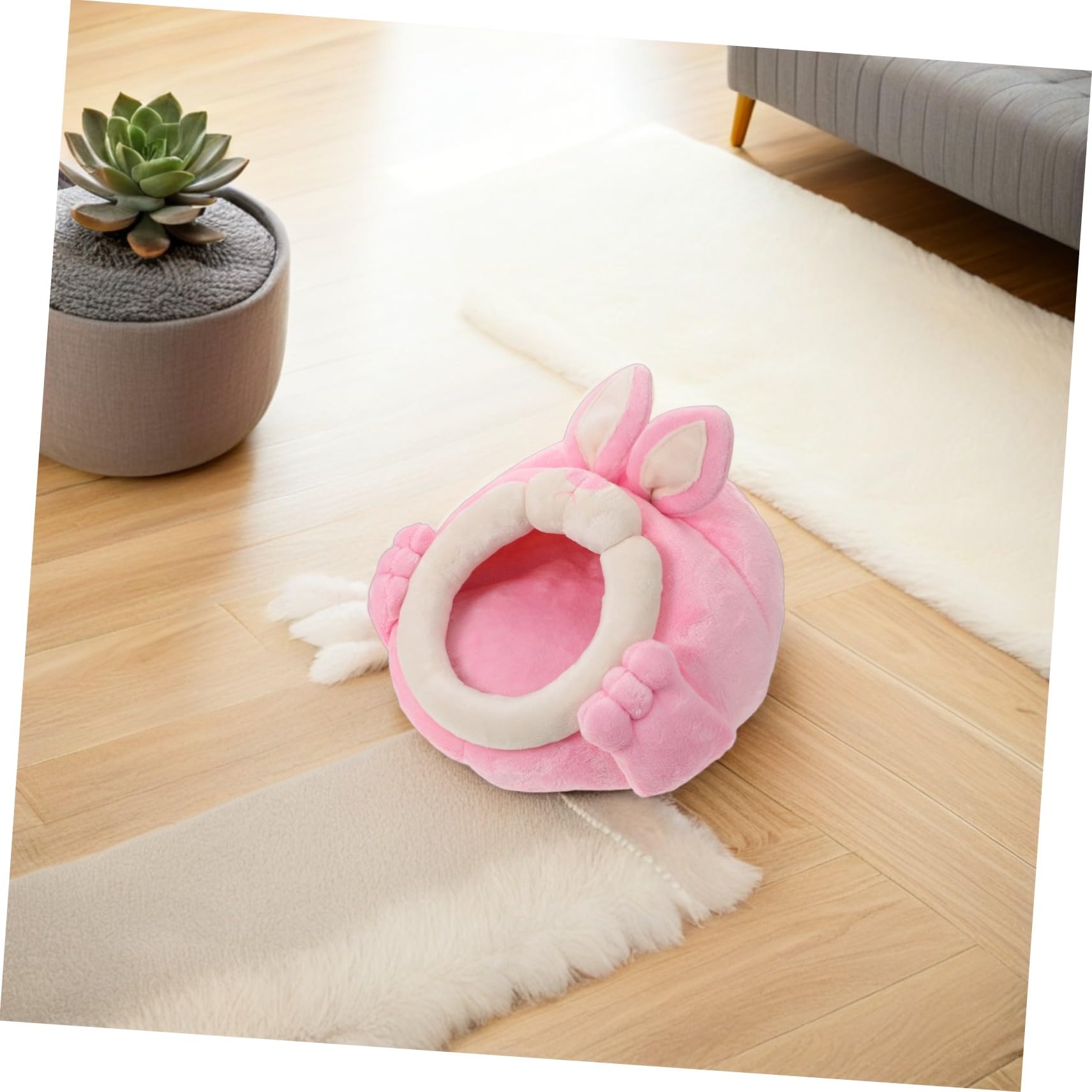 Toyvian Maison pour Hamster Abri Chaud et Confortable Lit pour Petits Animaux Nid Douillet pour Hamster Cachette Pratique pour Animaux de Compagnie