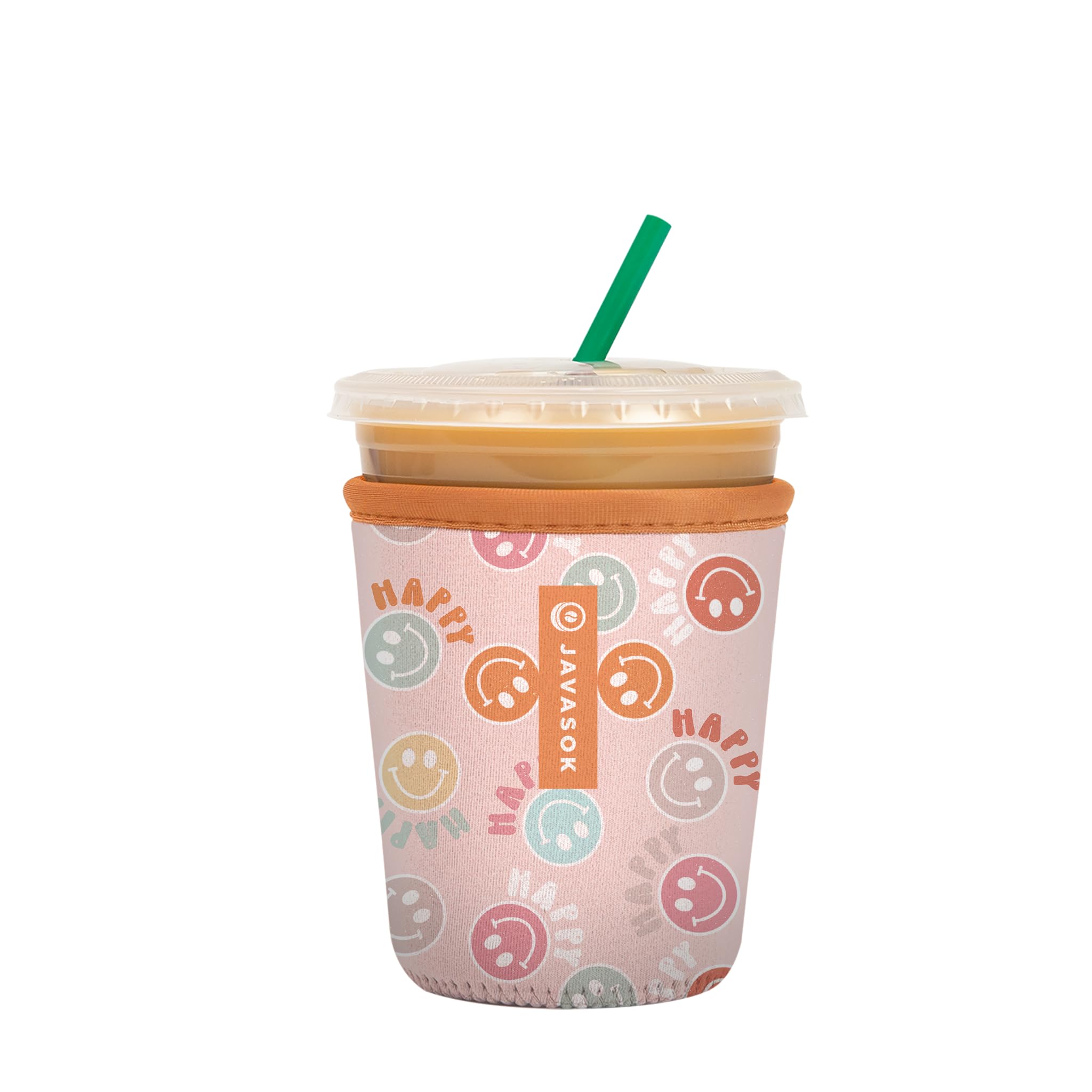 Sok It JavaSok Iced Coffee &amp; Cold Soda Insulated Neoprene Cup Sleeve (Mood Booster, Small: 16-20oz)