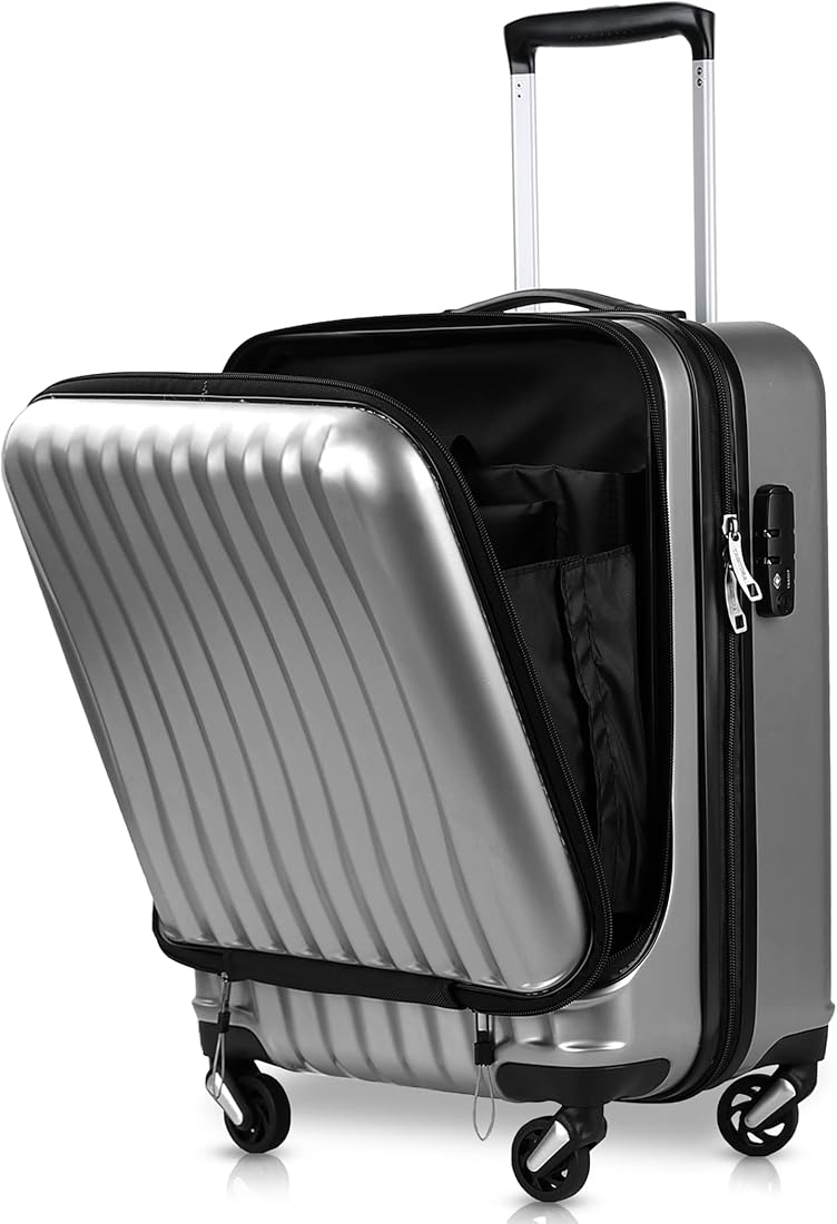 ブルー×レッド タビトラ スーツケース 機内持込 トップオープン