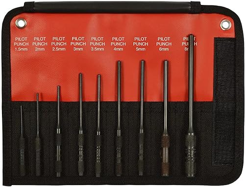Vista 12 de Mayhew - Juego de punzones piloto de latón de 9 piezas (SAE)