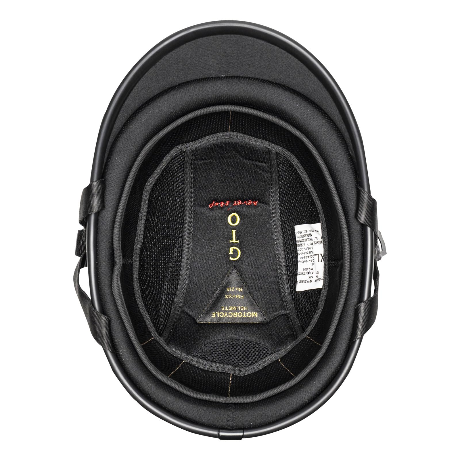 Vintage Motorcycle Half Shell Lightweight Carbon Fiber Open Face Helmets DOT Approved (Matte Black,L)