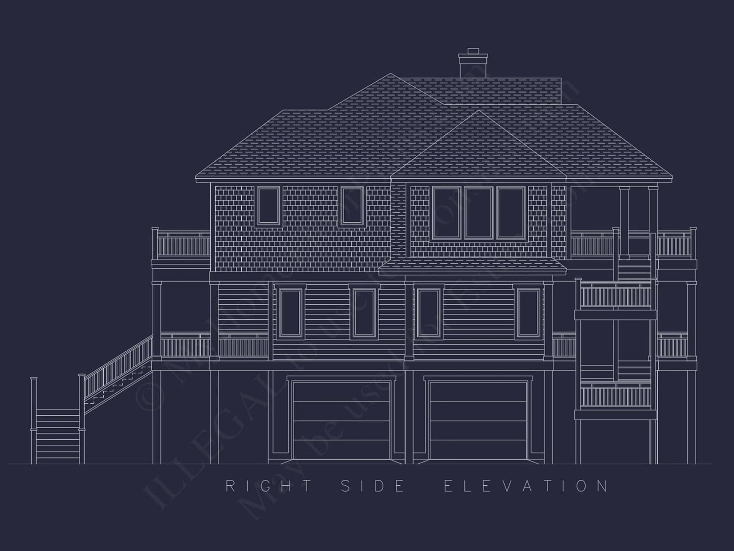 12-2658 House Plan - 7-Bed, 7-Bath, 5,000 SF Coastal Beach House Plan