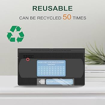 Amazon | Nicer VHS ビデオヘッドクリーナーテープ VHS/VCR