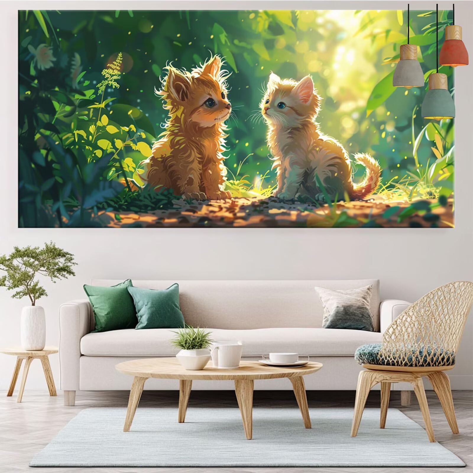 Diamond Painting Hund Diamond Painting Erwachsene Katze Bastelset Kinder ab 6 Jahre Mosaikherstellung Kreatives Geschenke für Mädchen Anfänger, Diamant Strass Kreuzstich Zimmer Deko 60x120cm Y5-521