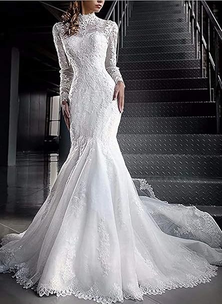 lace mermaid dress wedding