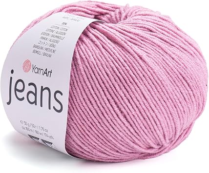 Yarnart Jeans Yarn - Amigurumi Cotton Yarn for Knitting & Crocheting - 55% Cotton, 45% PAC Poliacrylic Color 65