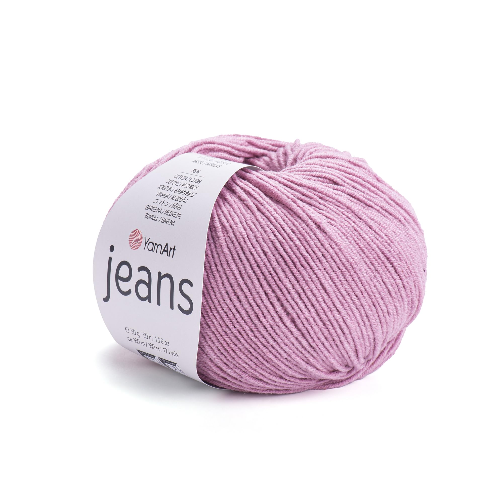 Yarnart Jeans Yarn - Amigurumi Cotton Yarn for Knitting & Crocheting - 55% Cotton, 45% PAC (Poliacrylic) Color (65) — image 1