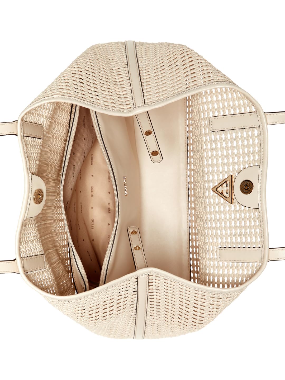 GUESS bolso shopper Brigitta 2 in 1 Tote Shell beige