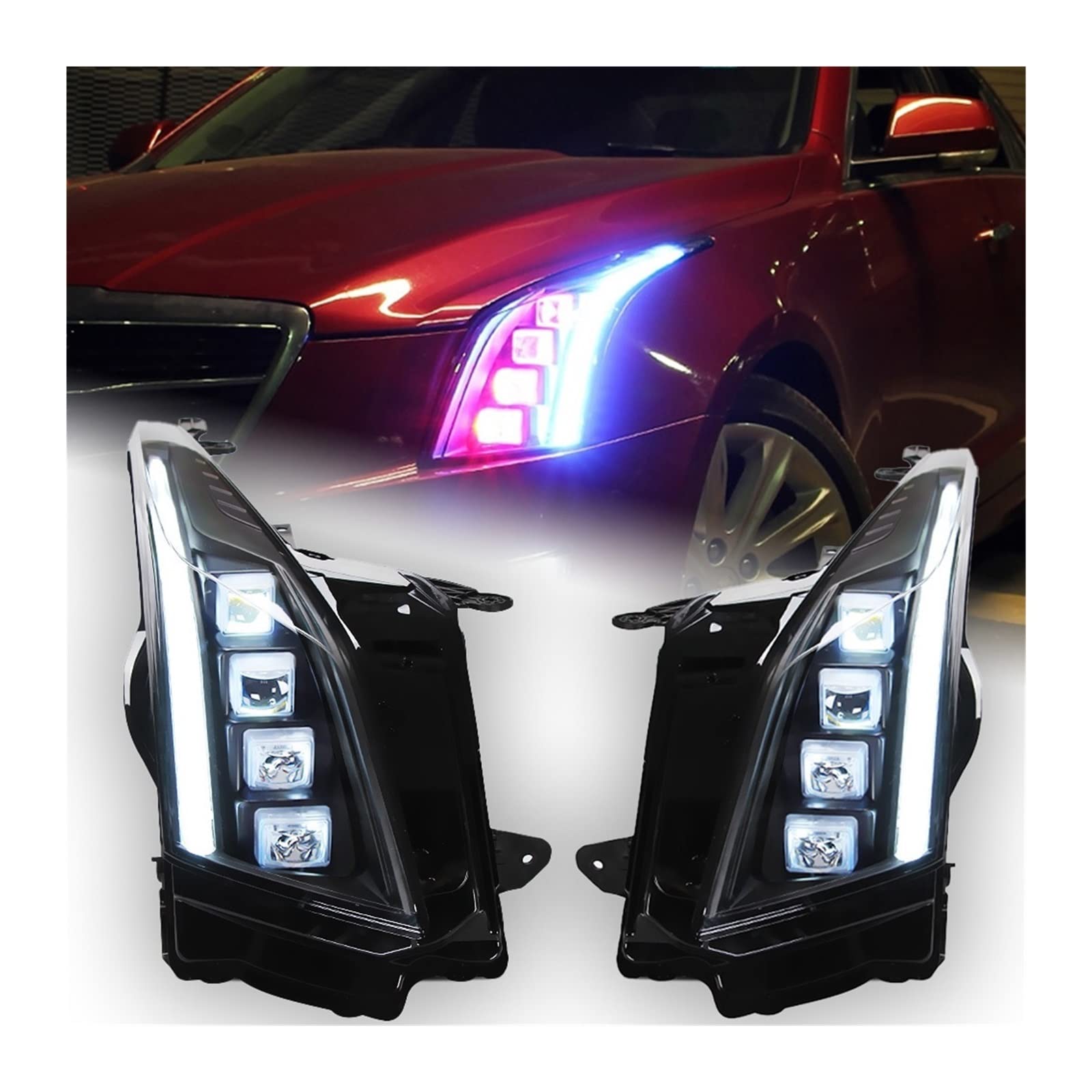 Amazon | カーライト キャデラック ATS LED ヘッドライト
