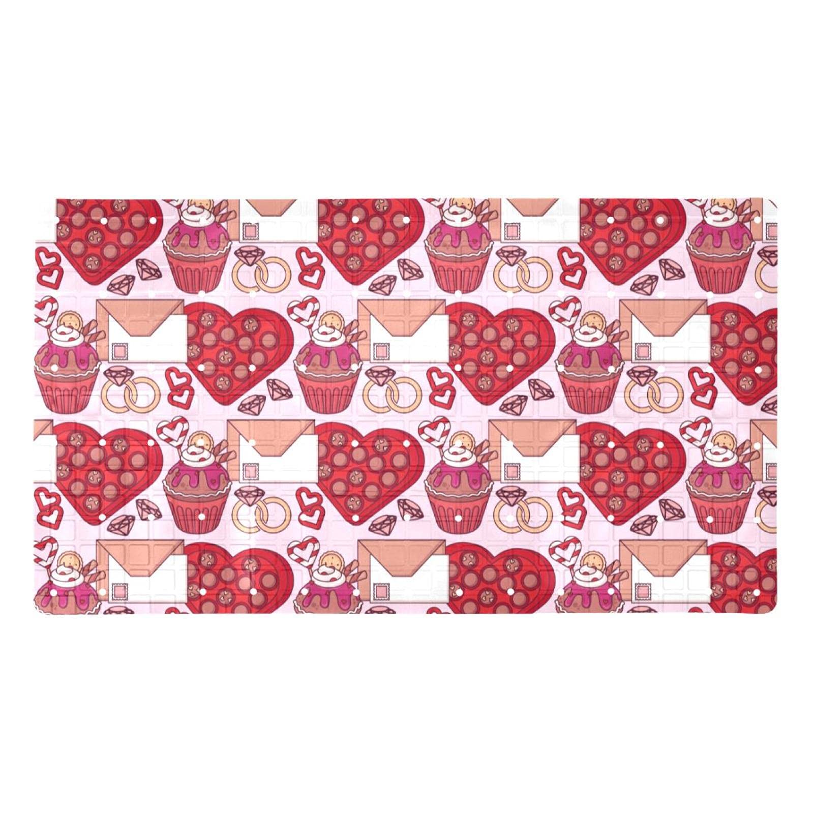Tapis de bain antidérapant ventouses douche baignoire rectangulaire