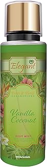 Elegant Vanilla Coconut Body Mist Spray – 250ML – Fine Perfumed Fragrance Mist | Aromatic, Long-Lasting Premium Scent, 8.45 fl. Oz.
