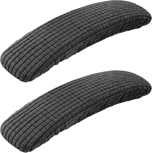 Vista 18 de SARAFLORA Funda para silla de oficina, elástica, resistente a las manchas, de elastano, para silla de computadora, para sillas de escritorio, brazo