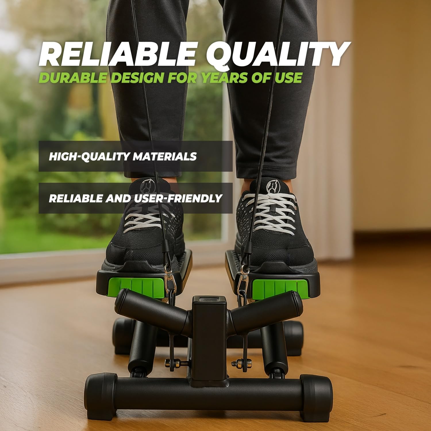 VirtuFit ST10 2 in 1 Side Stepper - con Computer e Cavi di Resistenza