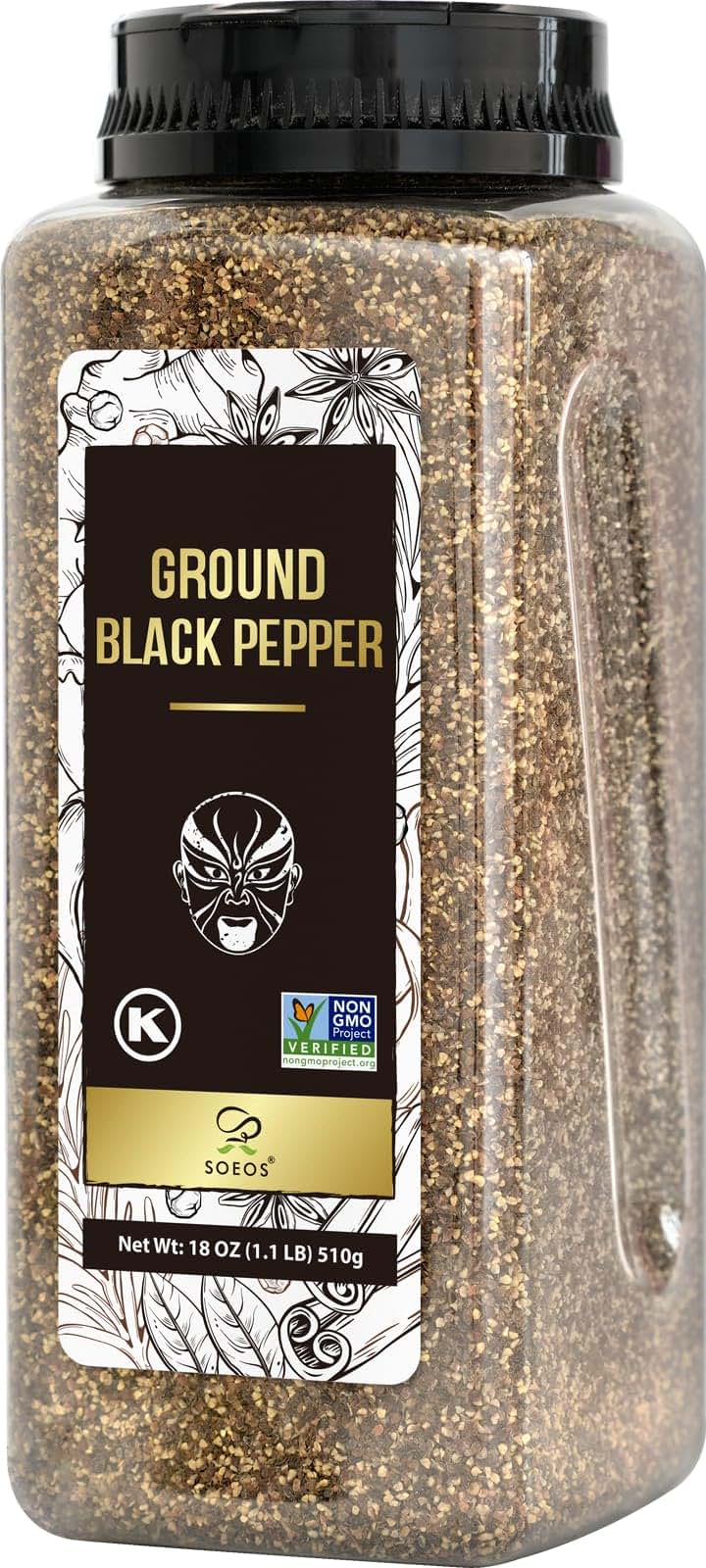 Soeos Ground Pepper Peppercorn Peppercorns