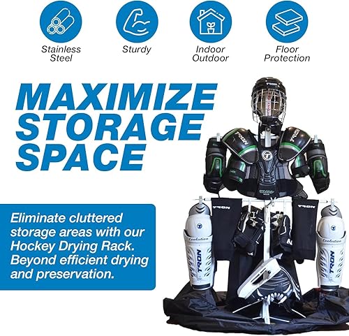 Miniatura 4 de Wet gear-hockey secador de equipo rack: Metal Modelo