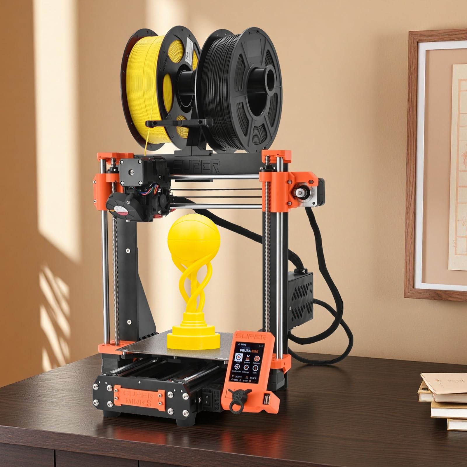 Upgrade Mini+ 3D-Drucker mit Input Shaper, Direct-Drive-Extruder, Vollautomatischer Kalibrierung, Hochgeschwindigkeitsdruck, Ideal für Präzision und Effizienz, Druckgröße 18x18x20 cm