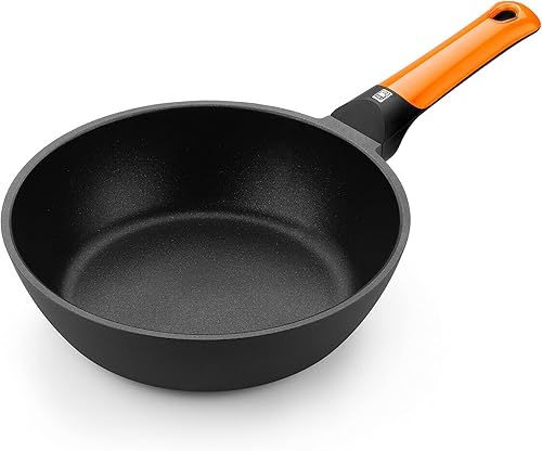 Miniatura 6 de BRA Efficient Orange - Sartén de aluminio fundido de 11.0 in, antiadherente, apta para todos los fogones, incluyendo inducción, sin PFOA