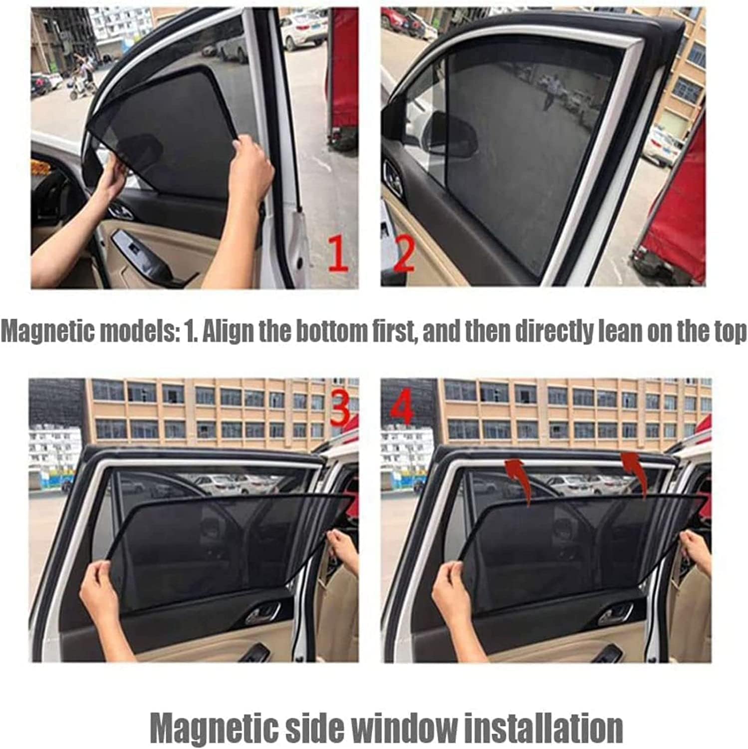 KOAYEF Parasol Para Audi A3 Sportback (2004-2012) – Protector UV, Plegable, Fácil De Colocar En Ventanas Laterales