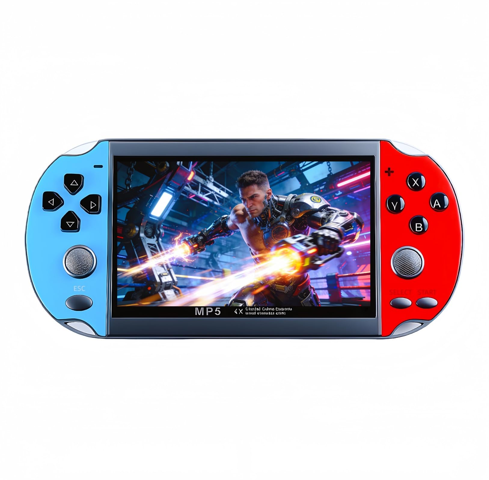 JXD Consolle per videogiochi in stile retrò, 4,3 pollici, Sreen 8 GB, 3000 giochi, console da gioco portatile mini simulatore multiplo MP3 MP4 e-book regalo nostalgico per bambini
