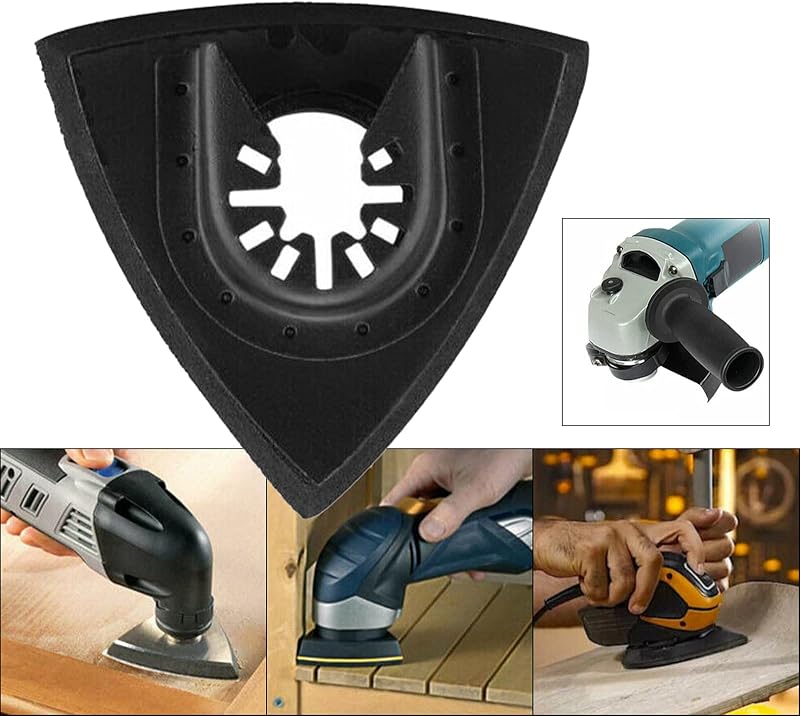 EUNEWR Delta Csiszolólap Multitool Csiszolópapír Tartozék Bosch Parkside Ryobi Worx Kompatibilis Finom Szemcsés 90mm 4db