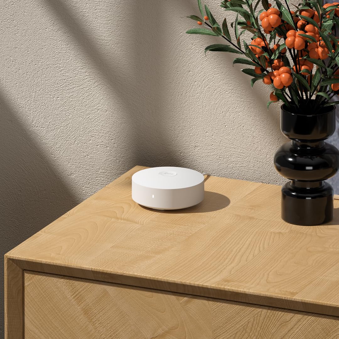 EZVIZ A3 Centrale, Passerelle Domestique WiFi Intelligente Fonctionne avec Détecteur PIR T1C, Détecteur d’Ouverture/Fermeture T2C, Bouton Intelligent T3C, T10C Détecteur de Fuite d'eau et T51C