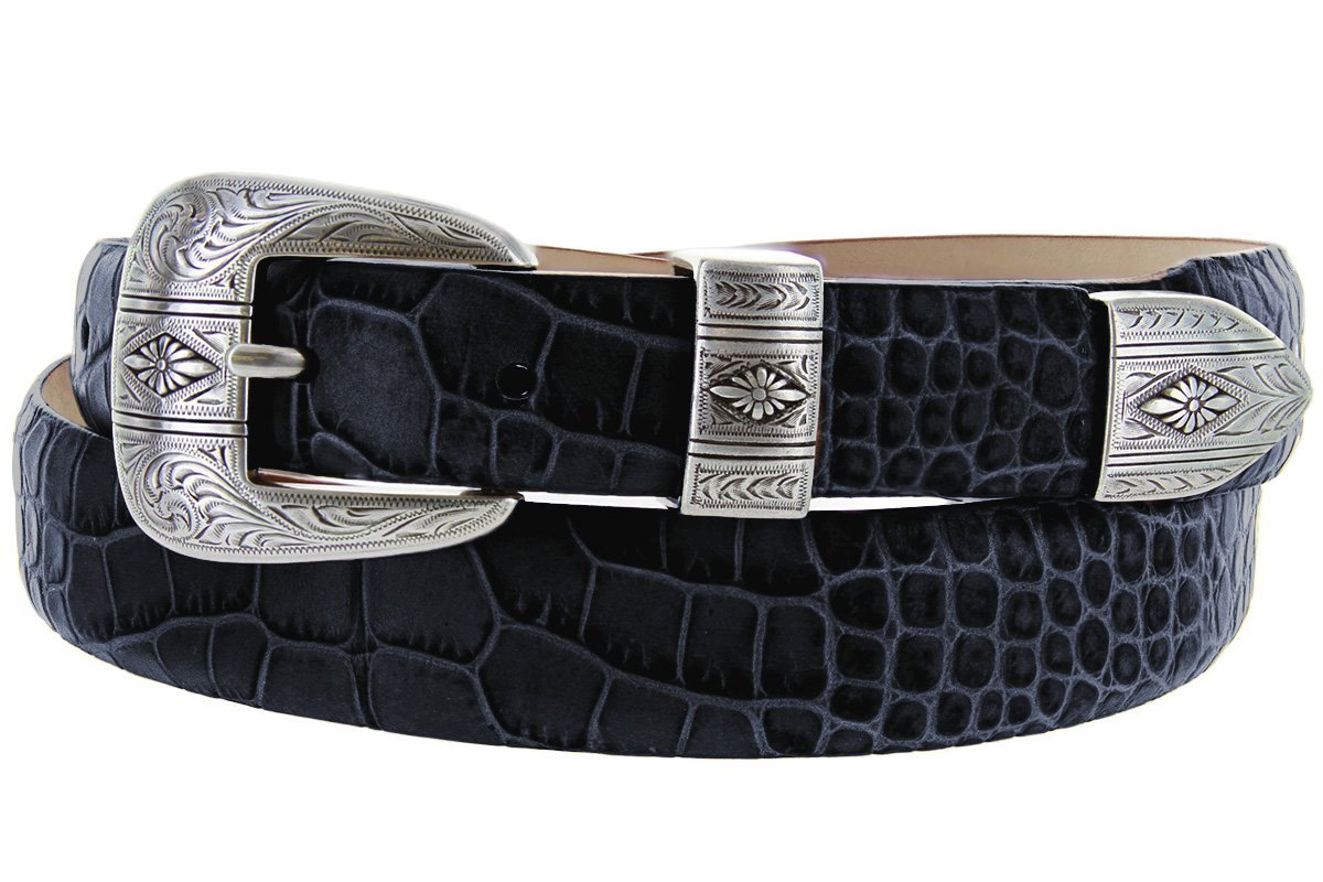 Silver Mesa - Men's Italian Calfskin Designer Dress Belt