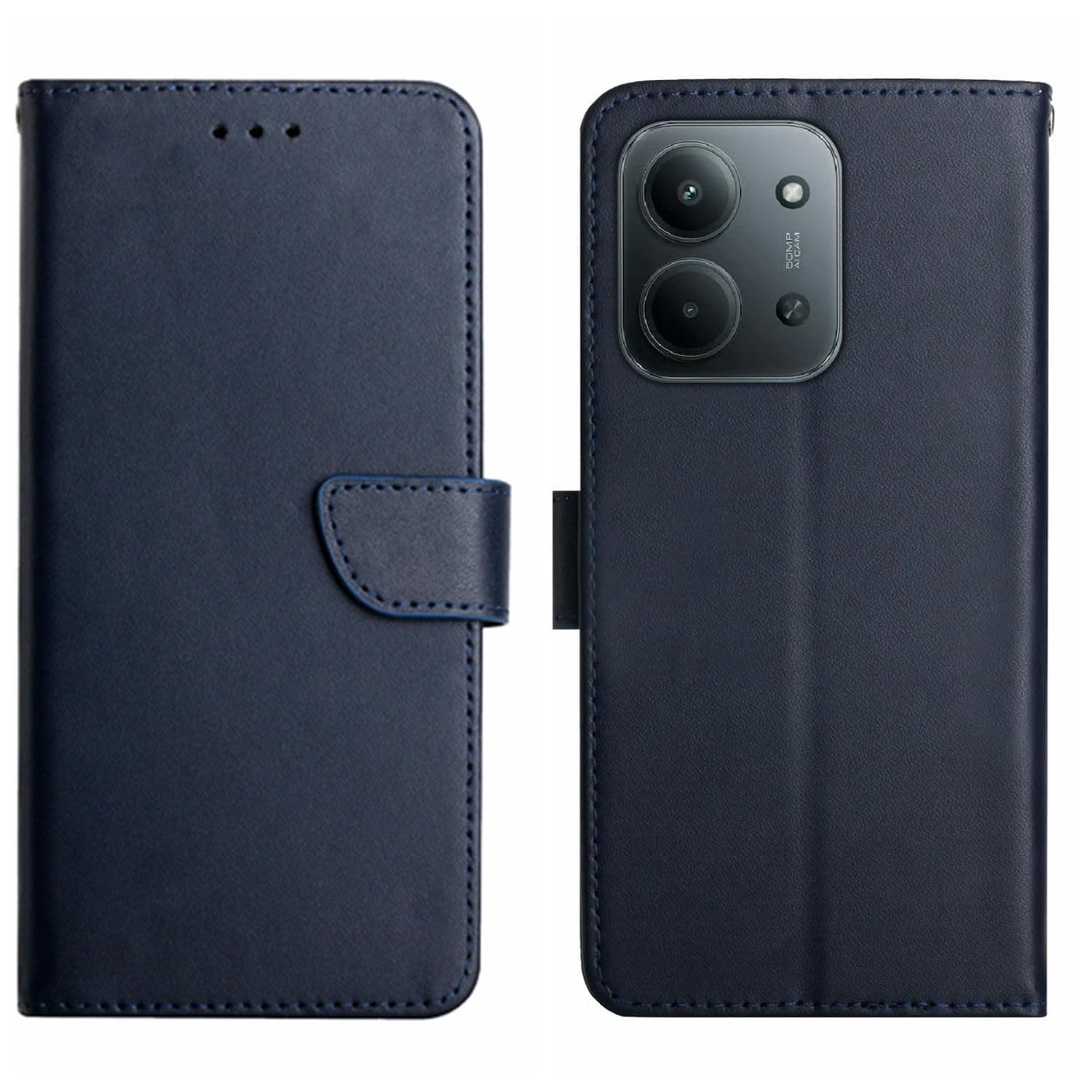 Coque Redmi 15C 5G anti-choc étui cuir véritable robuste - 8