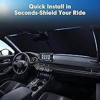 Vista 7 de Mixsuper Liner Parasol para Parabrisas para Toyota 4Runner 2010-2025 Parasoles para Parabrisas Cubiertas de Protección Solar para Ventana Delantera