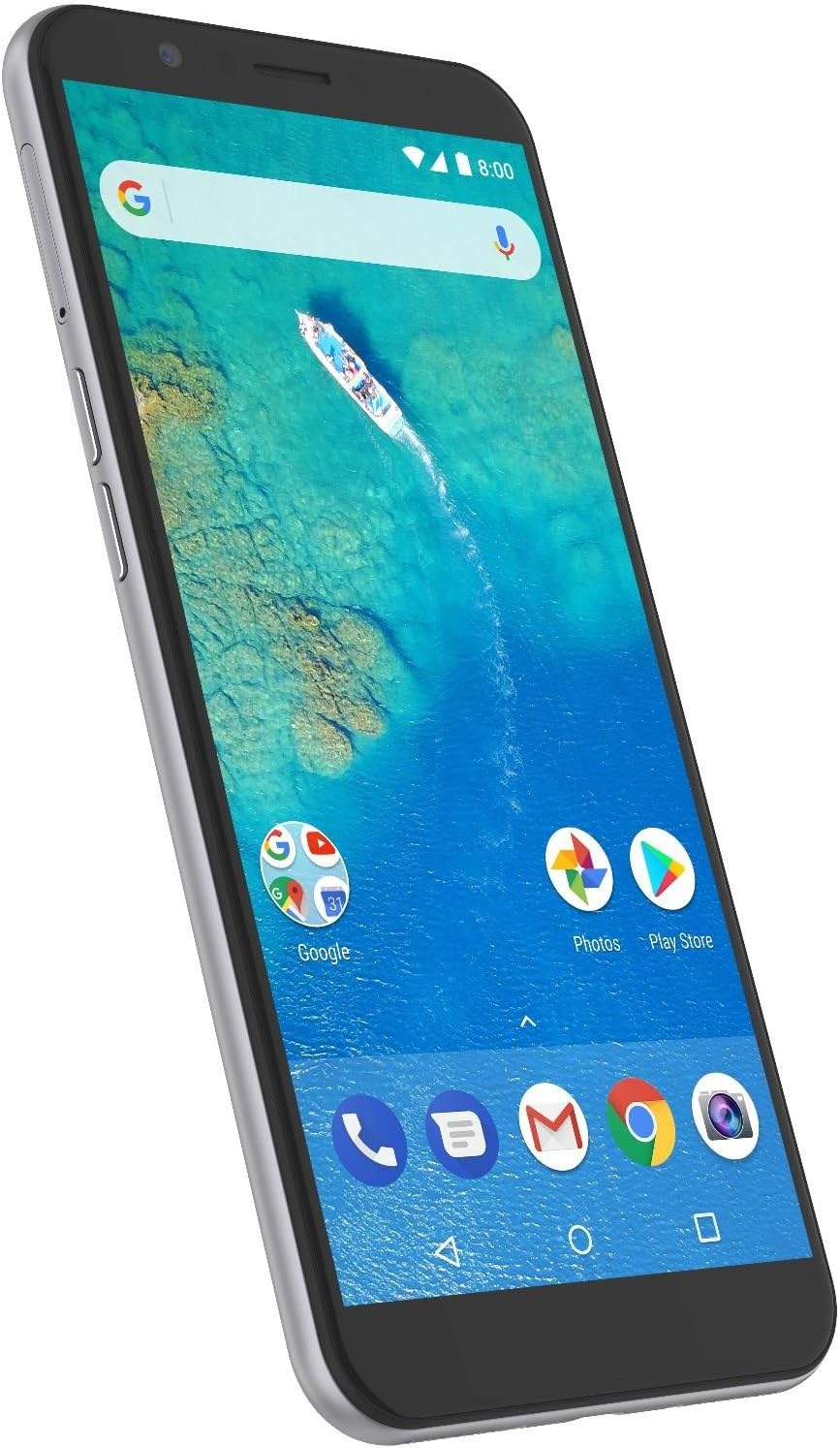 پوئتي view of General Mobile GM 8 D showing camera and fingerprint sensor