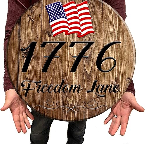 Whiskey Barrel Gifts American Flag Wood American Flag Sign 18 Inch Large Wall Art Bourbon Gifts