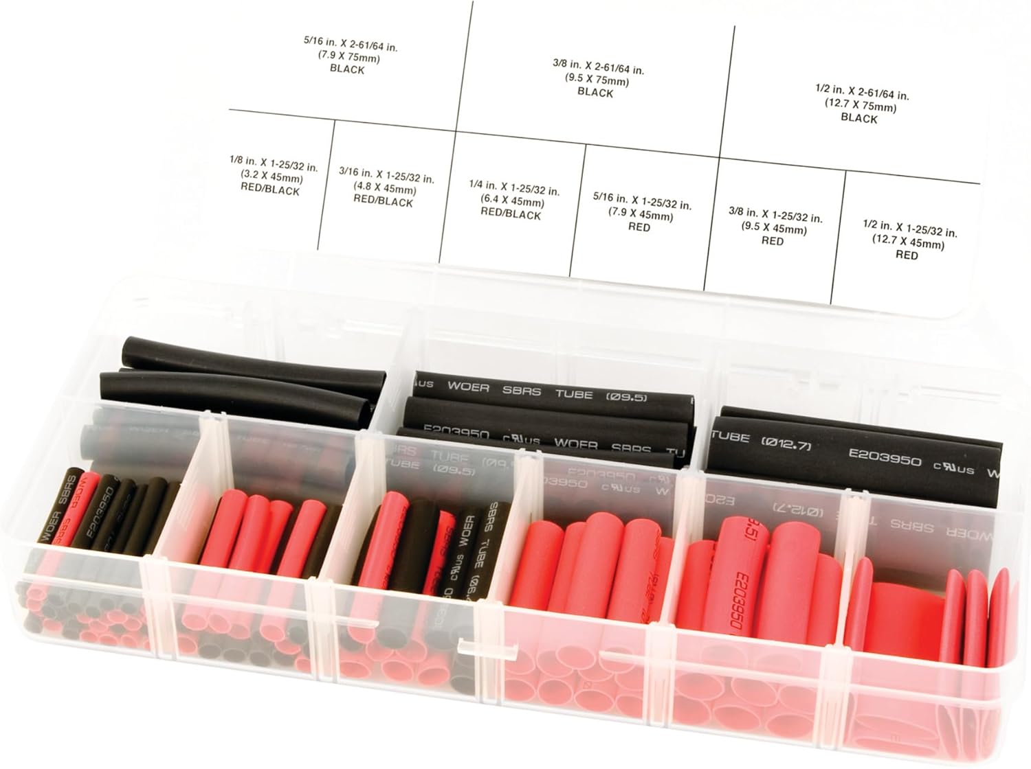 Performance Tool W541 106pc Weatherproof Heat Shrink Assortment
