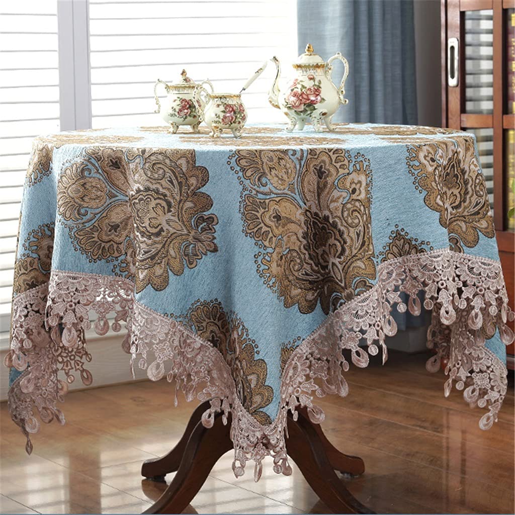 Nappe ronde en chenille douce pour créer un intérieur cocooning