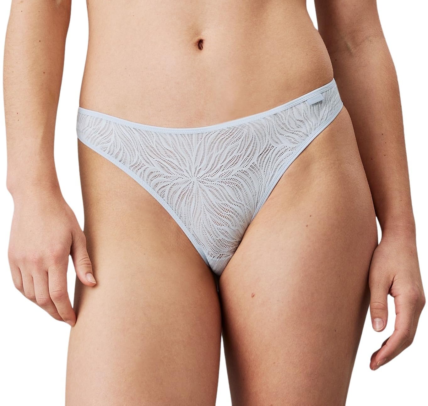 Calvin Klein Women's Thong Underwear, Blue (Plein Air), XS