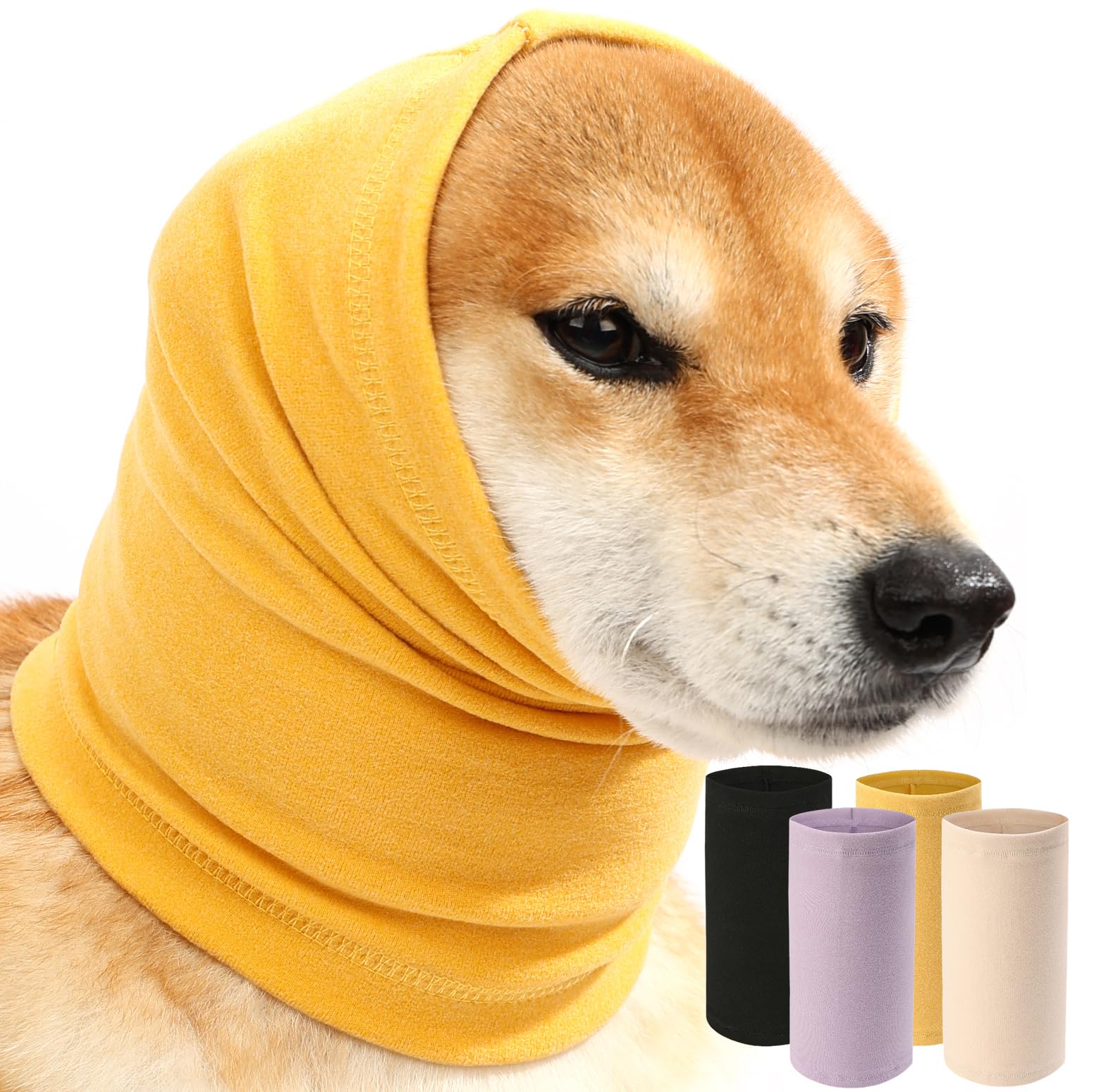 UUREED Dog Calming Hoodie Quiet Head Cover,Dog Hematoma Ear Wrap, The Grooming and Force Drying Head Protection