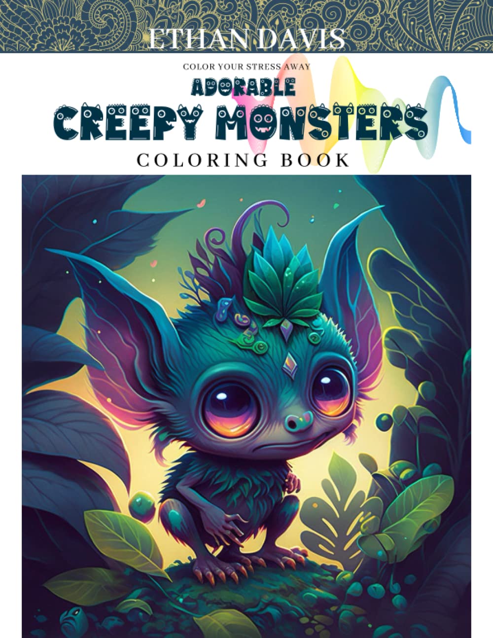 Adorable Creepy Monsters Coloring book: A Cute and Spooky Coloring Adventure for Adults and Teens, Mini-Monsters to Color for Mindfulness, Relaxation and Stress Relief